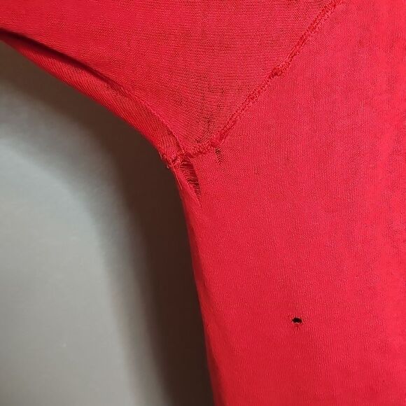 True Vintage Red Arkansas Razorbacks Crew Neck Sweatshirt Large - Picture 6 of 12